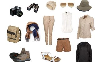 A complete packing list for a safari